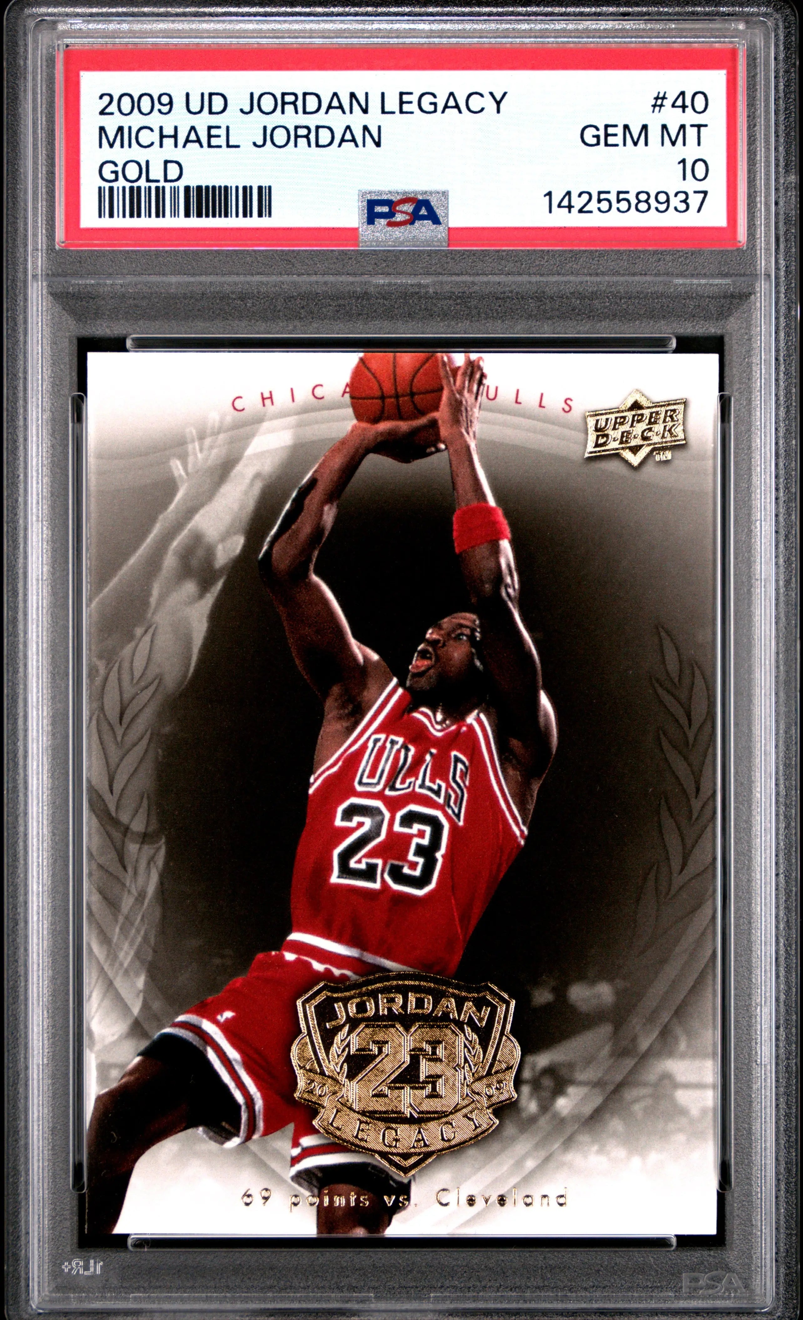 2009 Upper Deck Jordan Legacy Gold Michael Jordan PSA 10 