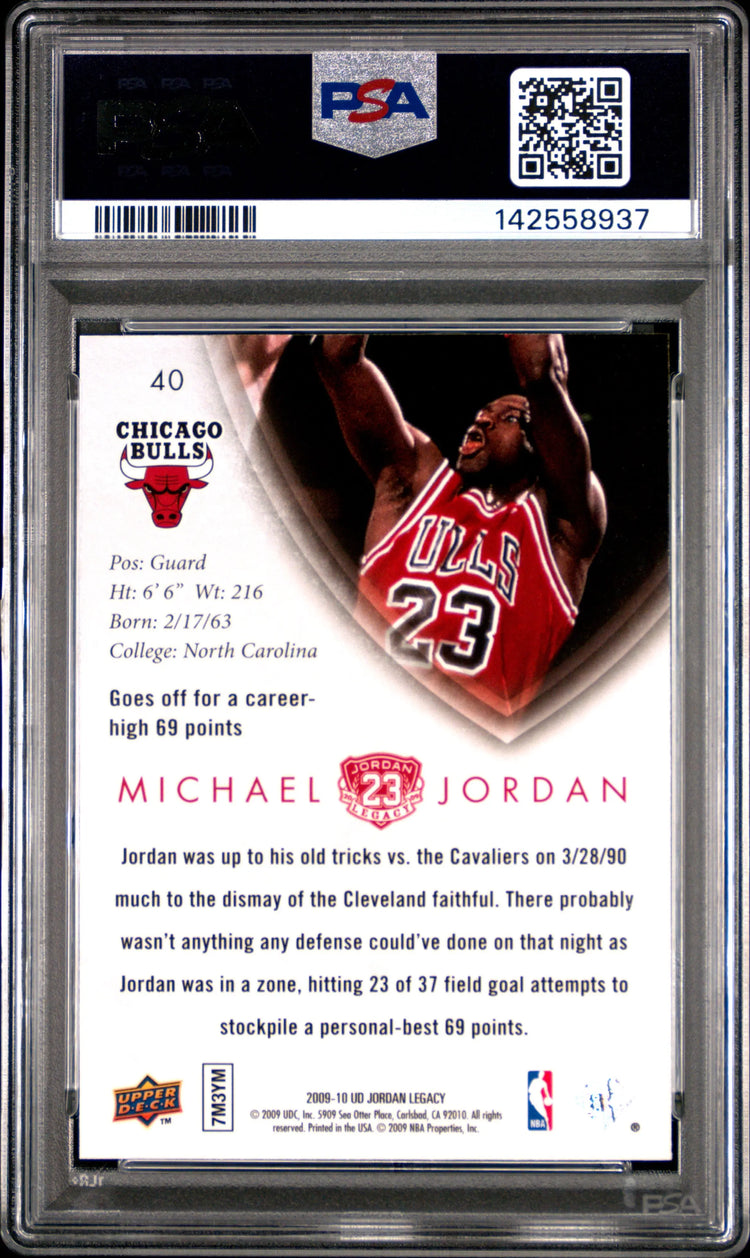 2009 Upper Deck Jordan Legacy Gold Michael Jordan PSA 10 