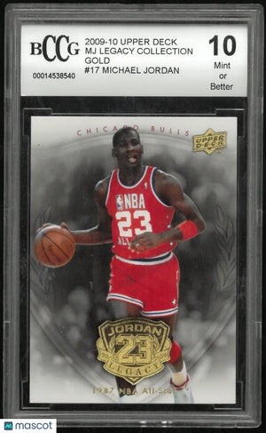 2009 Upper Deck Michael Jordan Legacy Collection Gold Michael Jordan #17 BCCG 10 