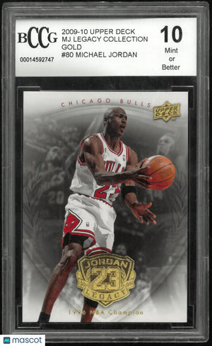2009 Upper Deck Michael Jordan Legacy Collection Gold Michael Jordan #80 BCCG 10 