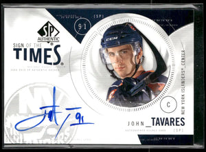 2009 Upper Deck SP Authentic Hockey Sign Of The Times Rookie Auto John Tavares 