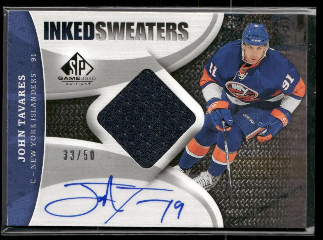2009 Upper Deck SP Game Used Hockey Rookie Inked Sweaters John Tavares /50 