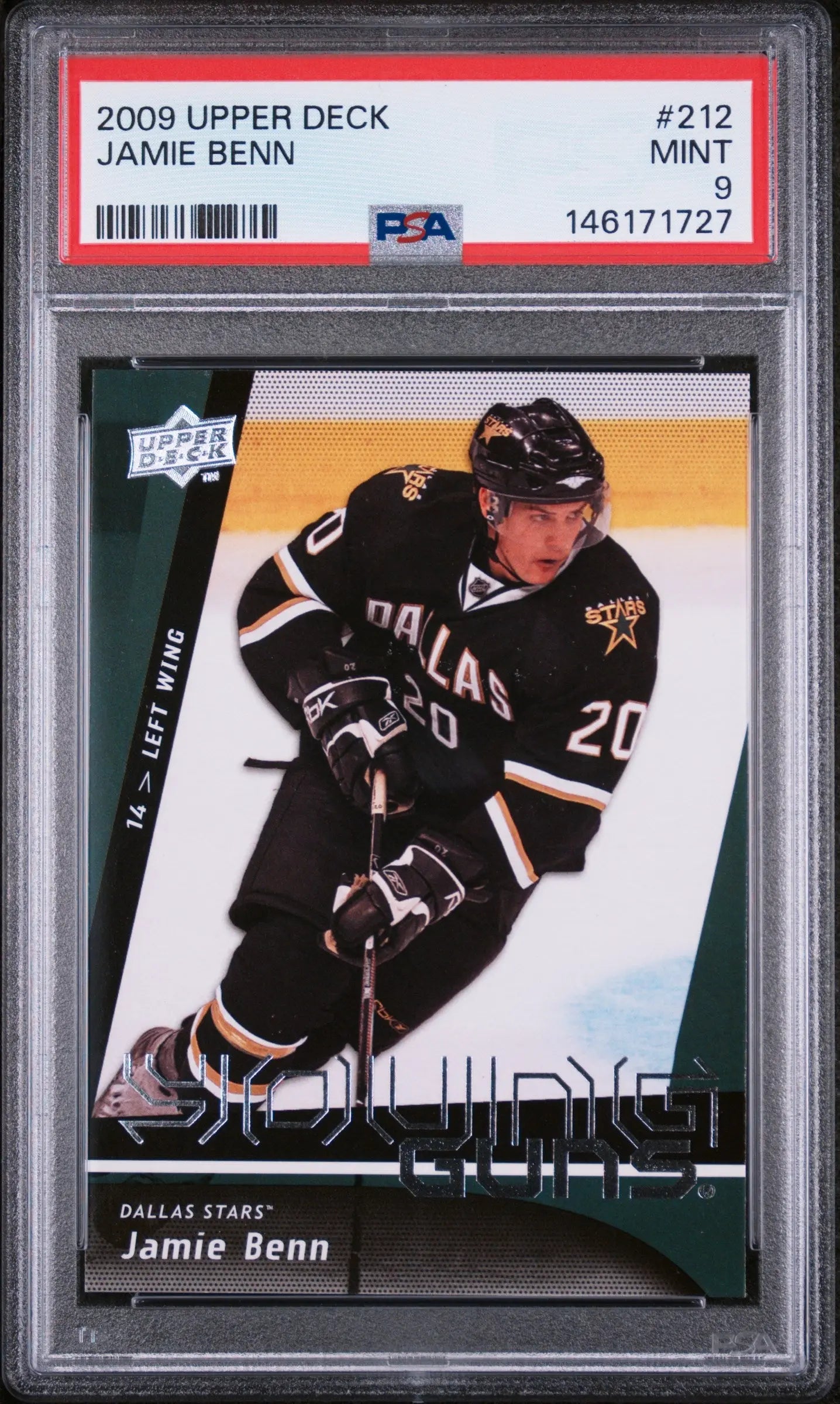 2009 Upper Deck Series 1 Youngs Guns Rookie Jamie Benn RC PSA 9 