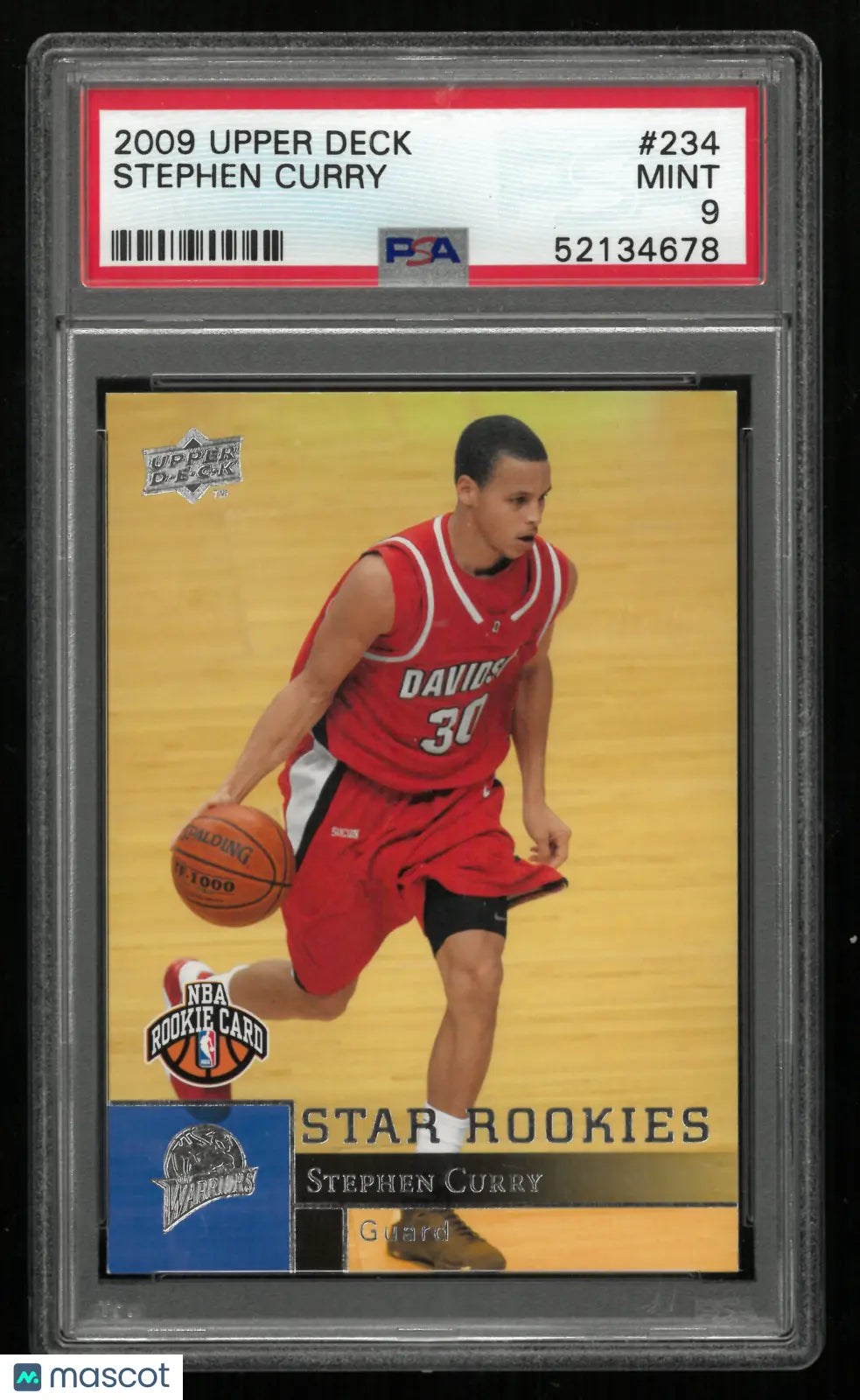 2009 Upper Deck Stephen Curry #234 PSA 9 Rookie RC 