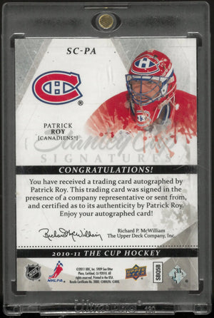 2010-11 Upper Deck The Cup Stanley Cup Signatures Auto Patrick Roy Autograph /50 