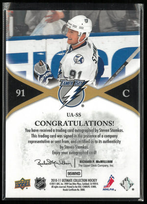 2010-11 Upper Deck Ultimate Achievements Autograph Steven Stamkos Auto /25 