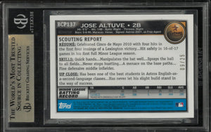 2010 Bowman Chrome Prospects Orange Refractors Jose Altuve RC Rookie BGS 9.5 /25 