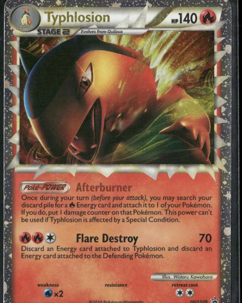 2010 Pokemon HGSS Promos Holo Rare Typhlosion HGSS09 