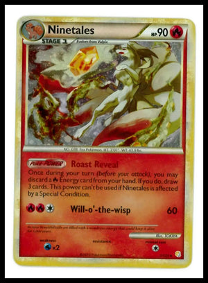 2010 Pokemon HeartGold & SoulSilver Ninetales 007/123 LP 
