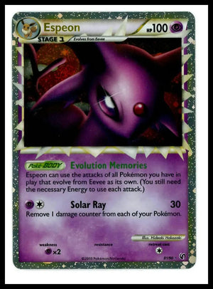 2010 Pokemon Undaunted Espeon Prime 81/90 MP 