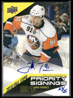 2010 Upper Deck Canadian Fall Expo Priority Signings John Tavares /25 