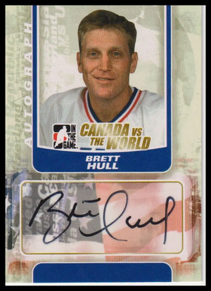 2011-12 In The Game Canada vs. The World #A-BHU Brett Hull Auto 