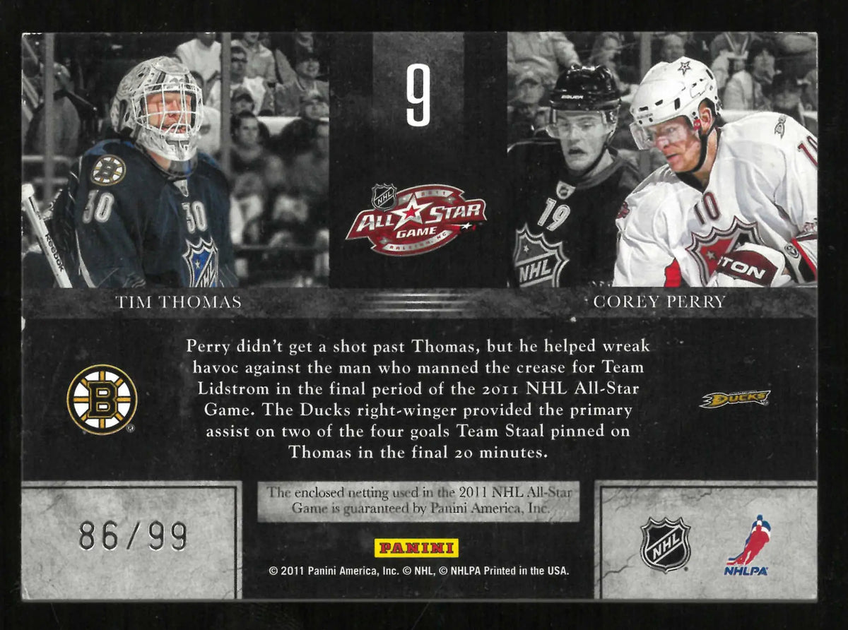 2011-12 Panini Limited Net Presence Netting Patch All-Star Game Thomas Perry /99 