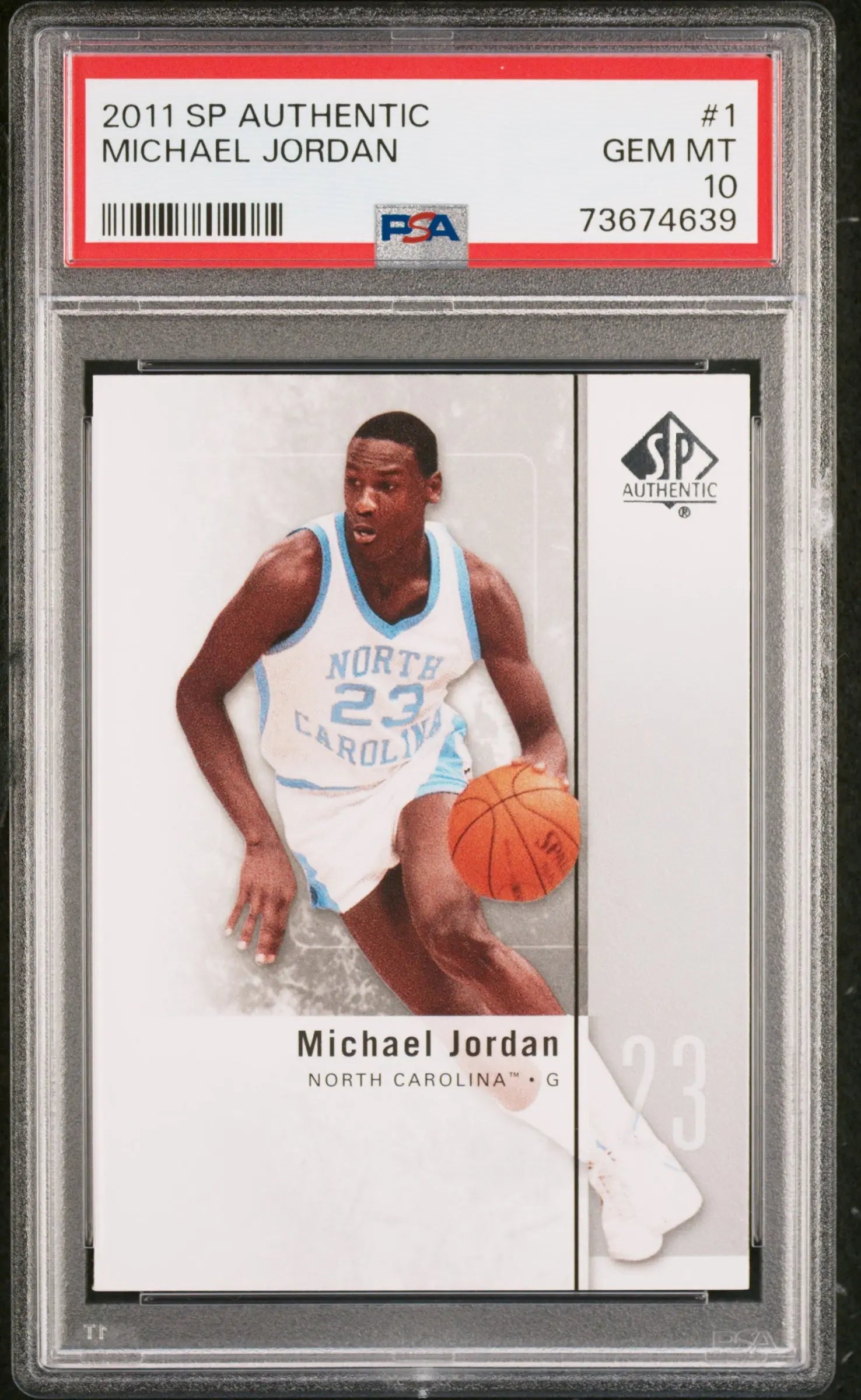 2011-12 SP Authentic Michael Jordan PSA 10 