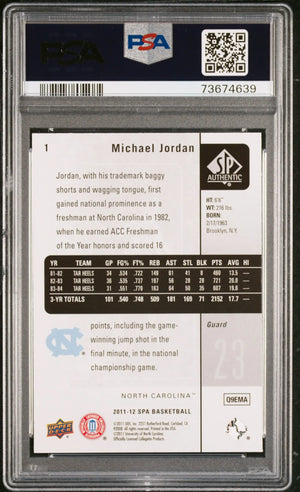 2011-12 SP Authentic Michael Jordan PSA 10 