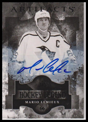 2011-12 Upper Deck Artifacts #106 Mario Lemieux Black Auto #/5 