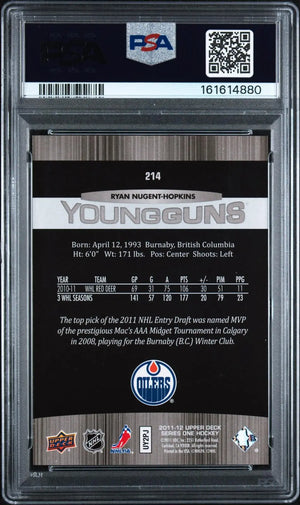 2011-12 Upper Deck Series 1 Rookie Young Guns Ryan Nugent-Hopkins RC PSA 9 