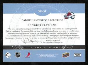 2011-12 Upper Deck The Cup Gabriel Landeskog Patch Auto Autograph 