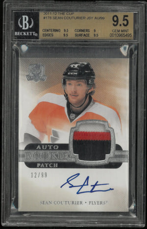 2011-12 Upper Deck The Cup Sean Couturier Rookie Patch Auto /99 BGS 9.5 