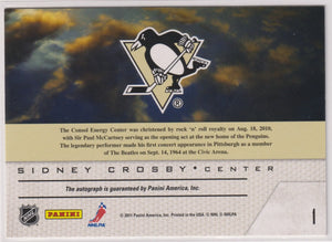 2011 Panini Game Night Autograph Sidney Crosby Auto 