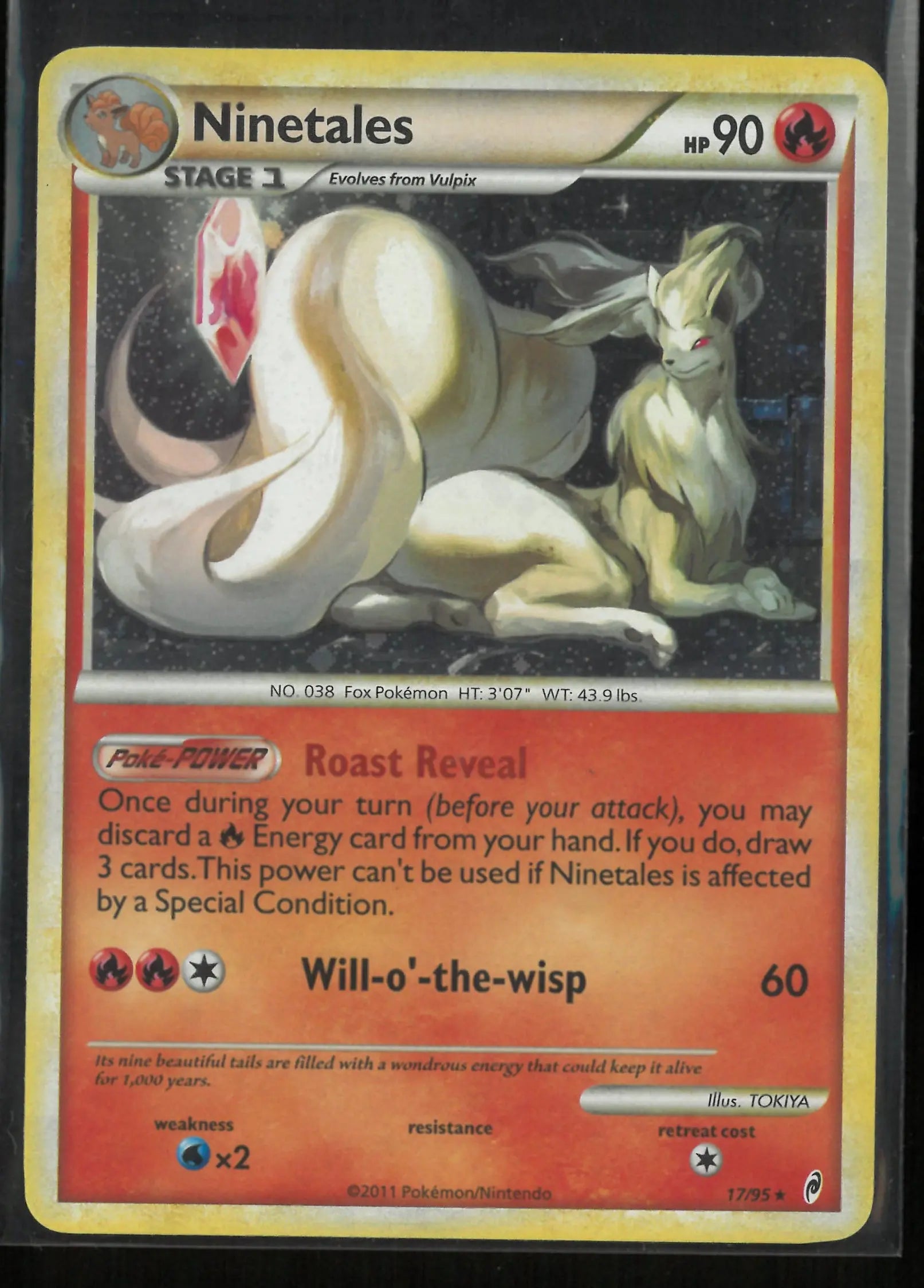 2011 Pokemon Call of Legends Ninetales Holo Rare 19/95 