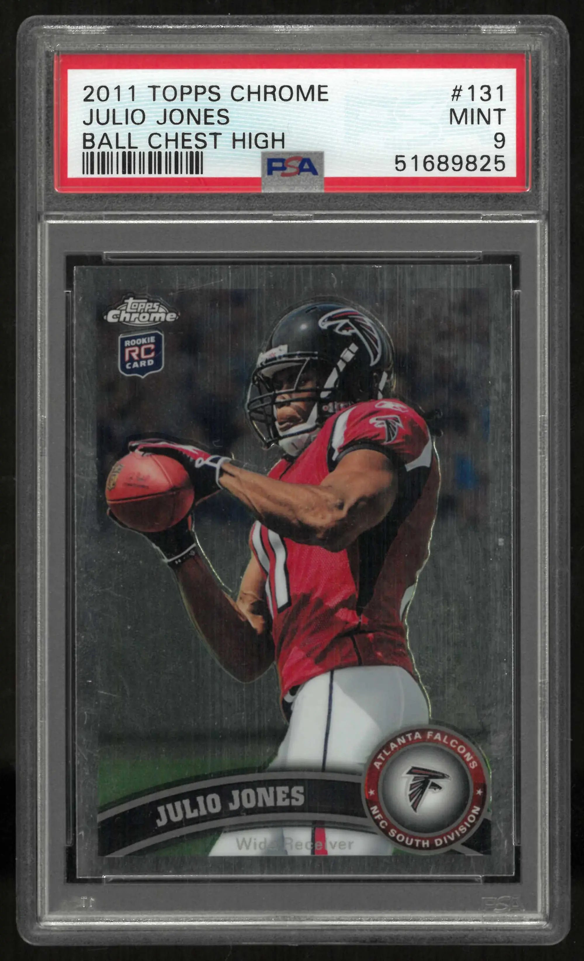 2011 Topps Chrome Rookie Julio Jones RC PSA 9 