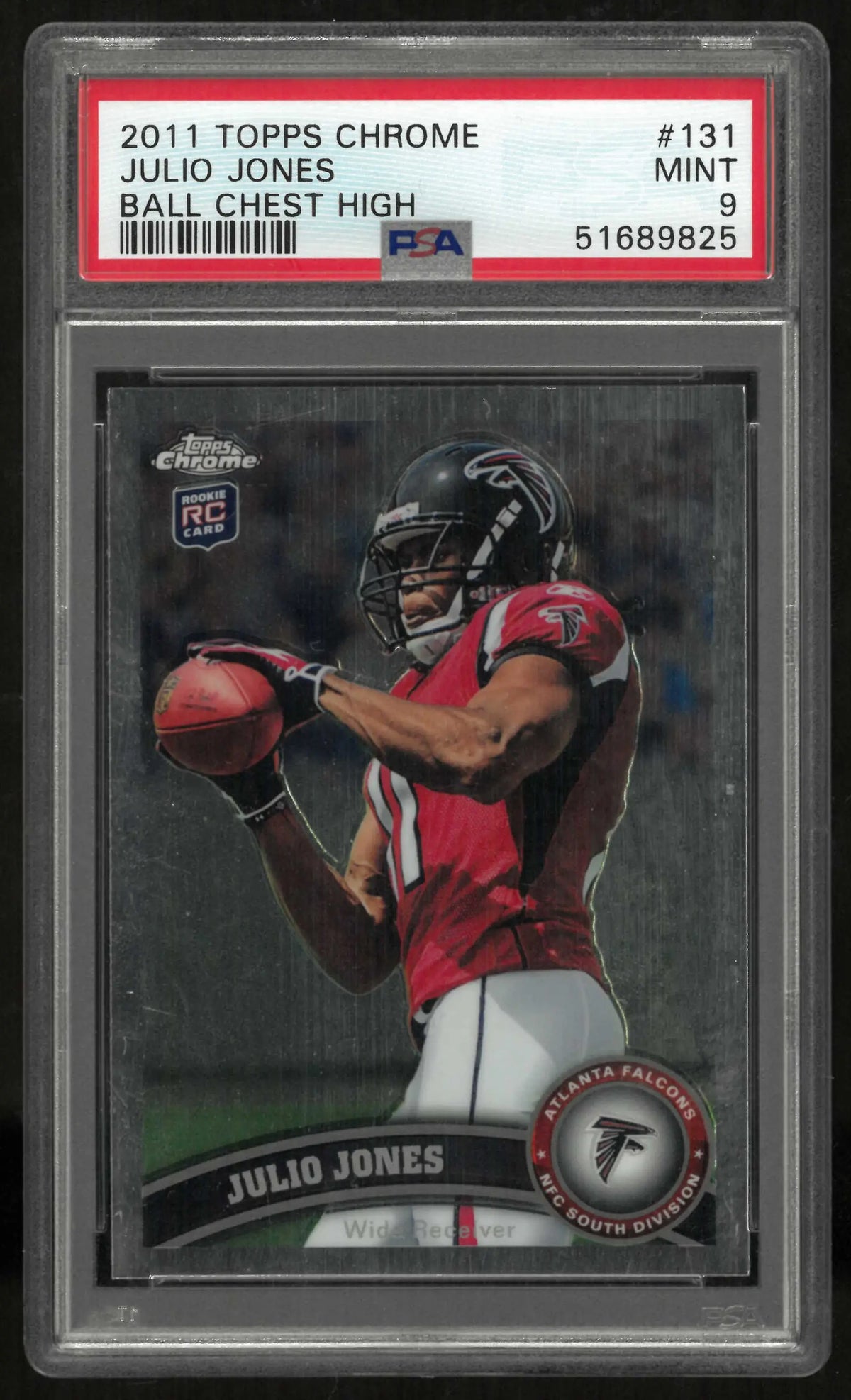 2011 Topps Chrome Rookie Julio Jones RC PSA 9 
