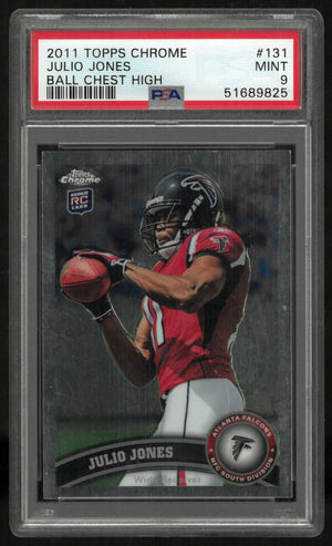 2011 Topps Chrome Rookie Julio Jones RC PSA 9 