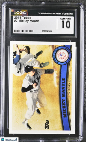 2011 Topps Mickey Mantle #7 CGC 10 