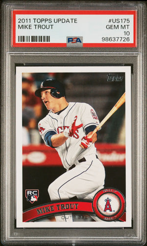 2011 Topps Update Rookie Mike Trout RC PSA 10 