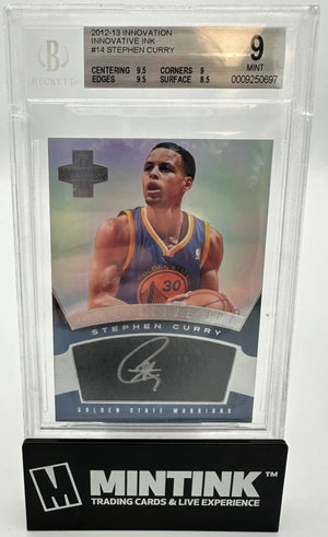 2012 Innovation Innovative Ink Autograph Stephen Curry Auto BGS 9 Auto 10 