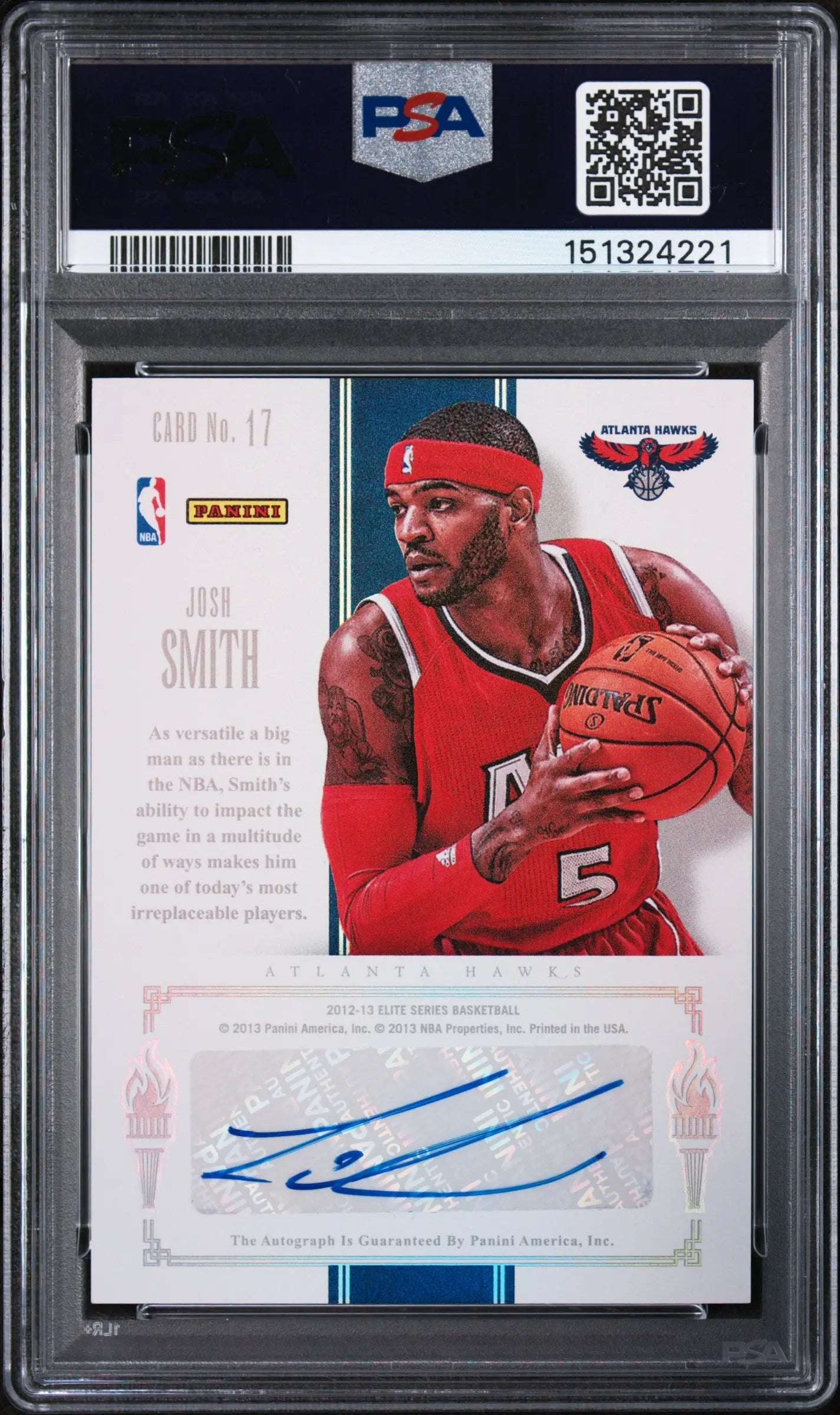 2012 Panini Elite Series Passing The Torch Dual Auto Wilkins Mith #17 /25 PSA 