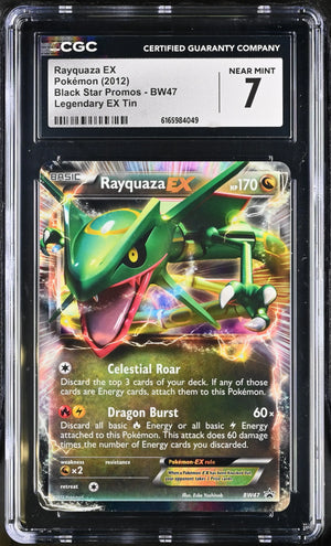 2012 Pokemon Black Star Promos Rayquaza EX BW47 CGC 7 