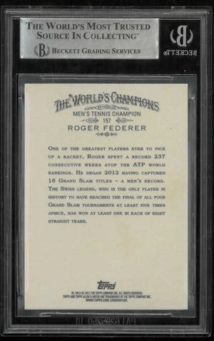2012 Topps Allen & Ginter Autograph Roger Federer Auto BGS AUTH 