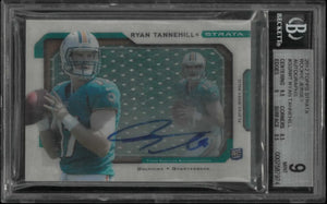 2012 Topps Strata Rookie Autograph Patch Ryan Tannehill Auto /40 RC BGS 9 