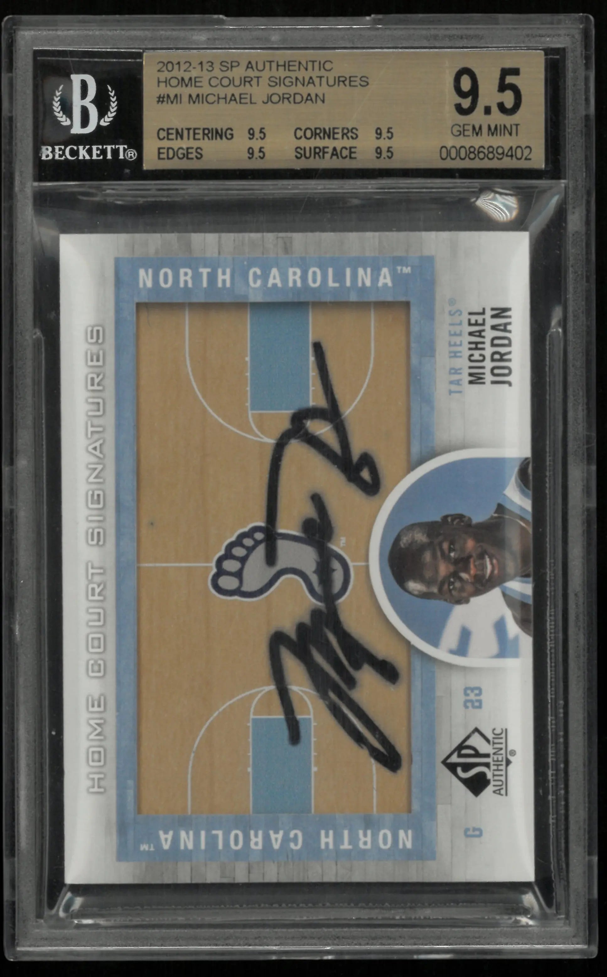 2012 UD SP Authentic Home Court Signatures Auto Michael Jordan BGS 9.5 Auto 9 