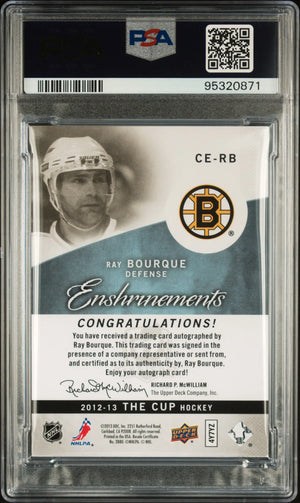2012 Upper Deck The Cup Enshrinement Ray Bourque #CE-RB 49/50 PSA 8 