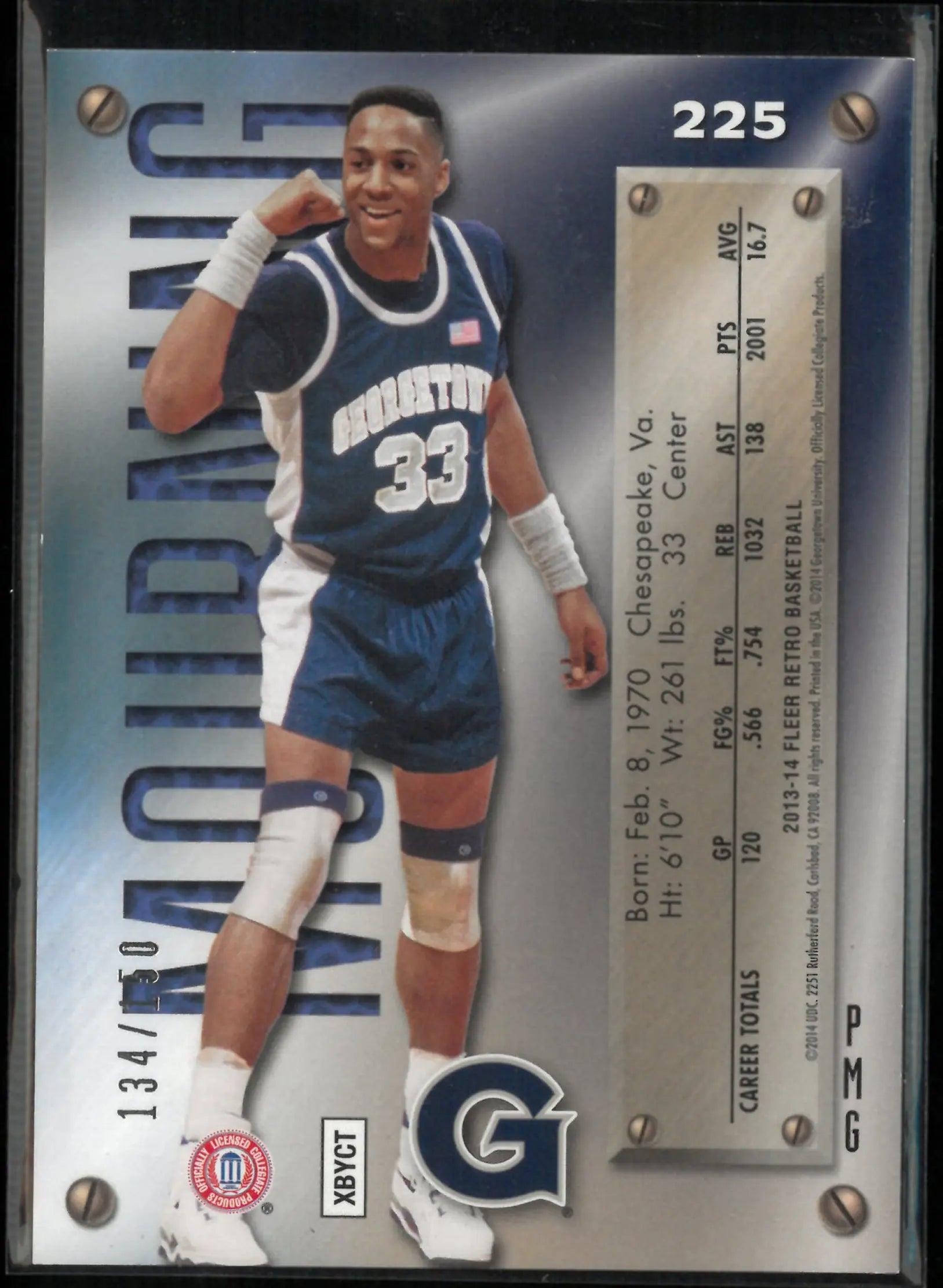 2013-14 Fleer Retro Alonzo Mourning Precious Metal Gems Red /150 