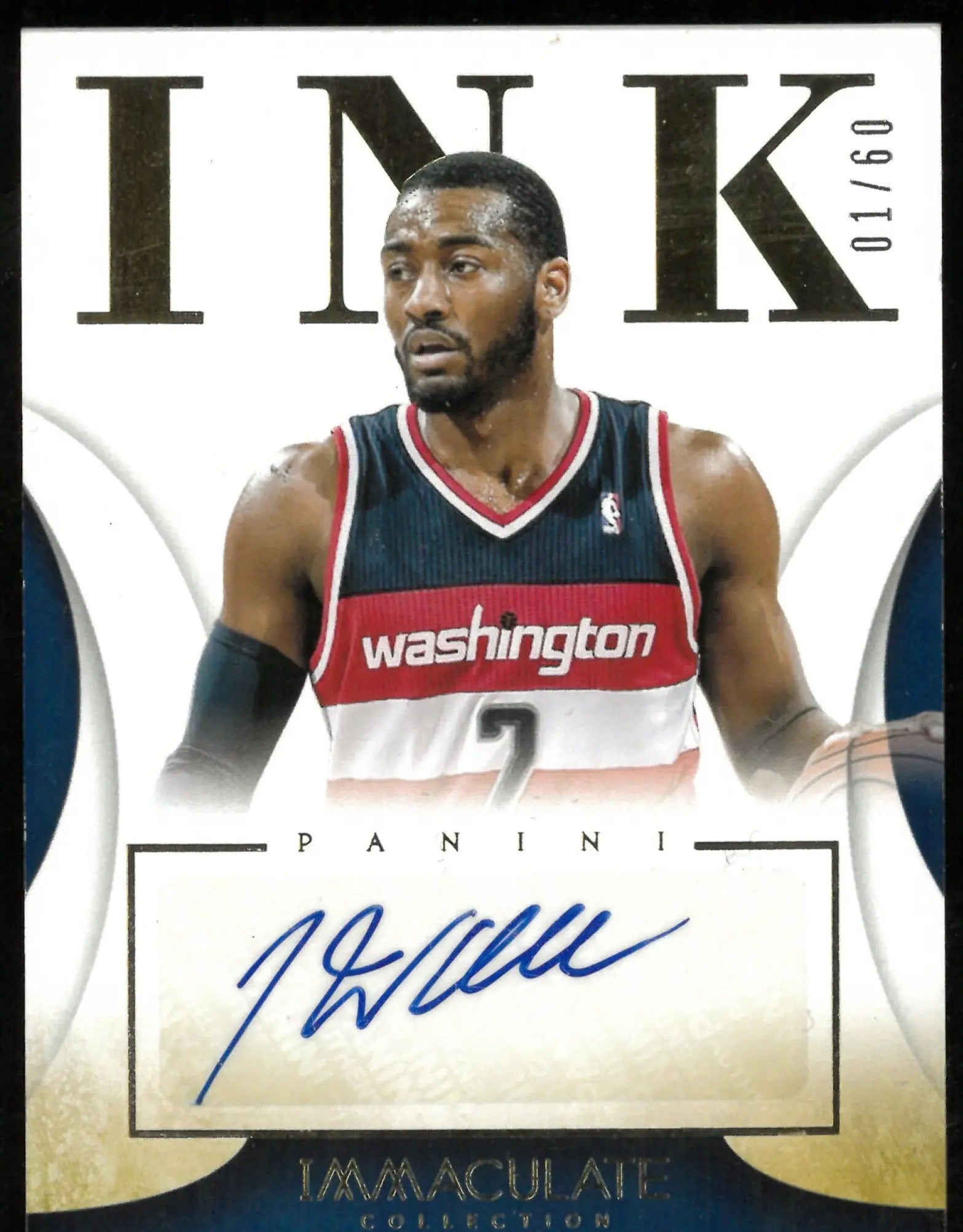 2013-14 Panini Immaculate John Wall Auto 1/60 
