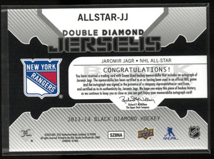 2013-14 Upper Deck Black Diamond Double Diamond Patch Autograph Jaromir Jagr /5 