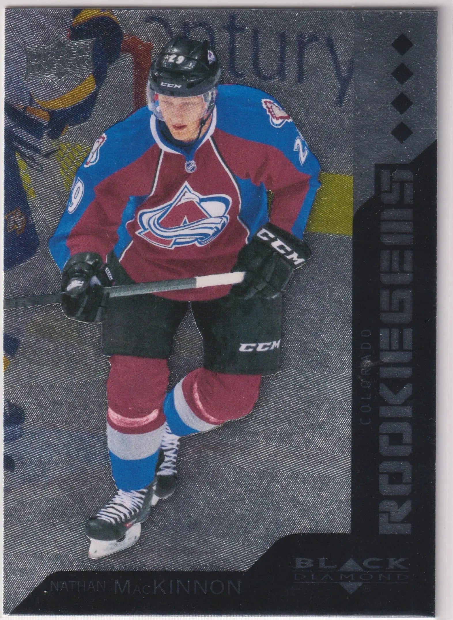 2013-14 Upper Deck Black Diamond Rookie Gems Nathan MacKinnon RC 