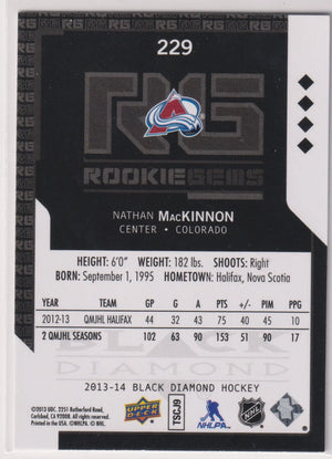 2013-14 Upper Deck Black Diamond Rookie Gems Nathan MacKinnon RC 