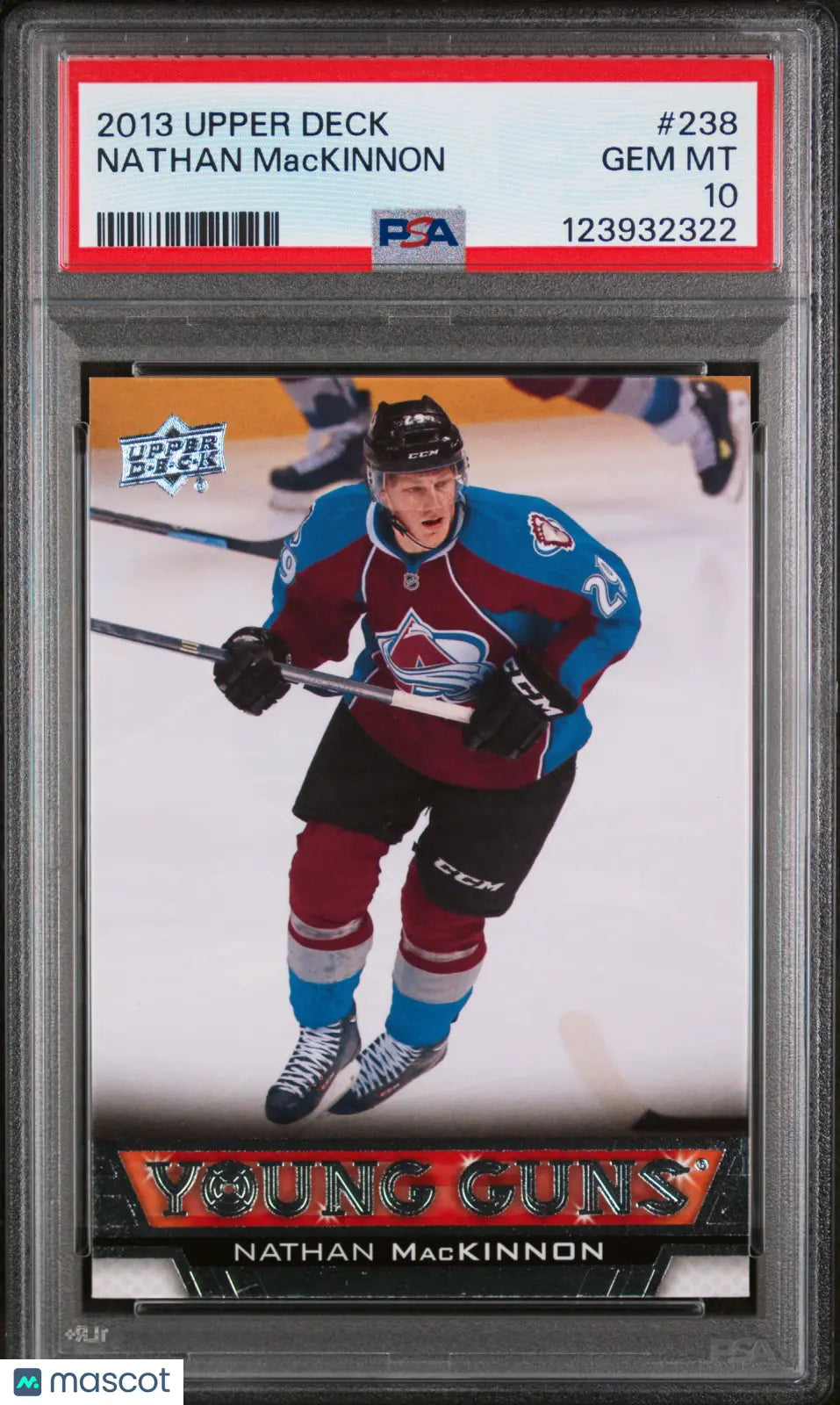 2013-14 Upper Deck Series One Nathan MacKinnon Young Guns RC PSA 10 