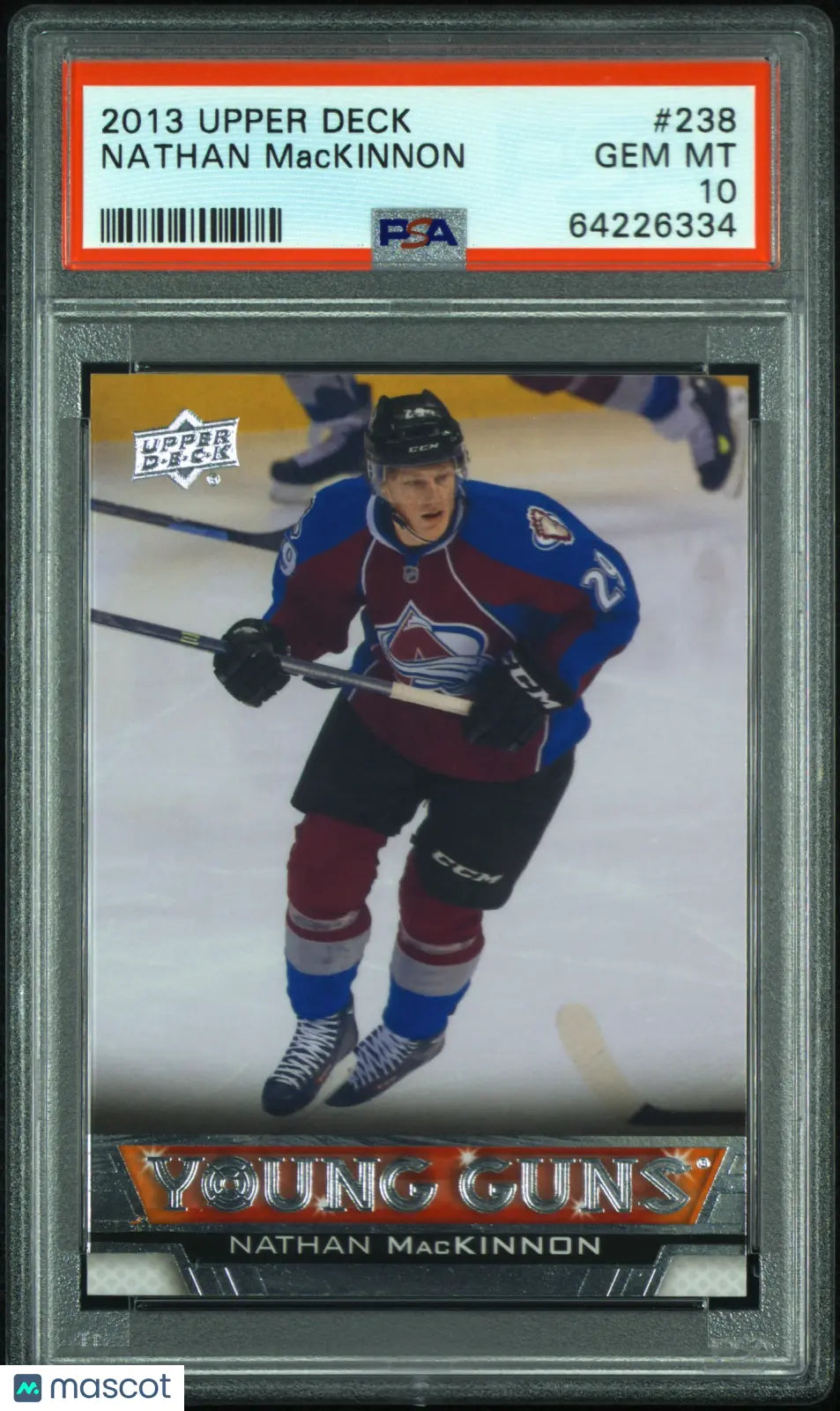 2013-14 Upper Deck Series One Nathan MacKinnon Young Guns RC Rookie PSA 10 