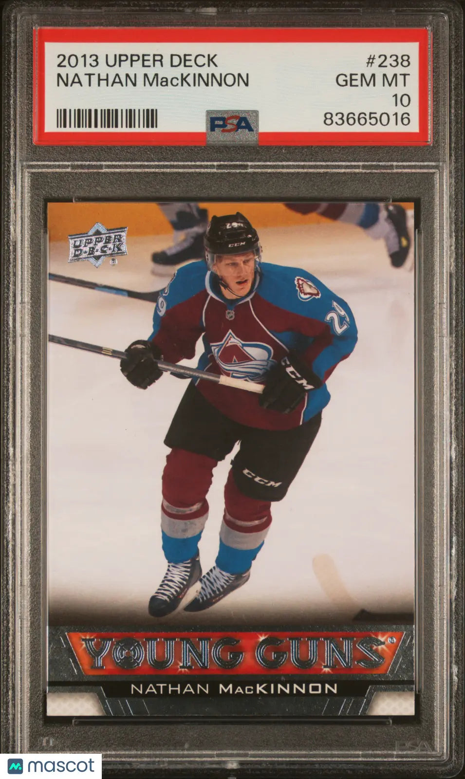 2013-14 Upper Deck Series One Nathan MacKinnon Young Guns RC Rookie PSA 10 