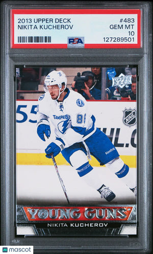 2013-14 Upper Deck Series Two Nikita Kucherov Young Guns RC Rookie #483 PSA 10 