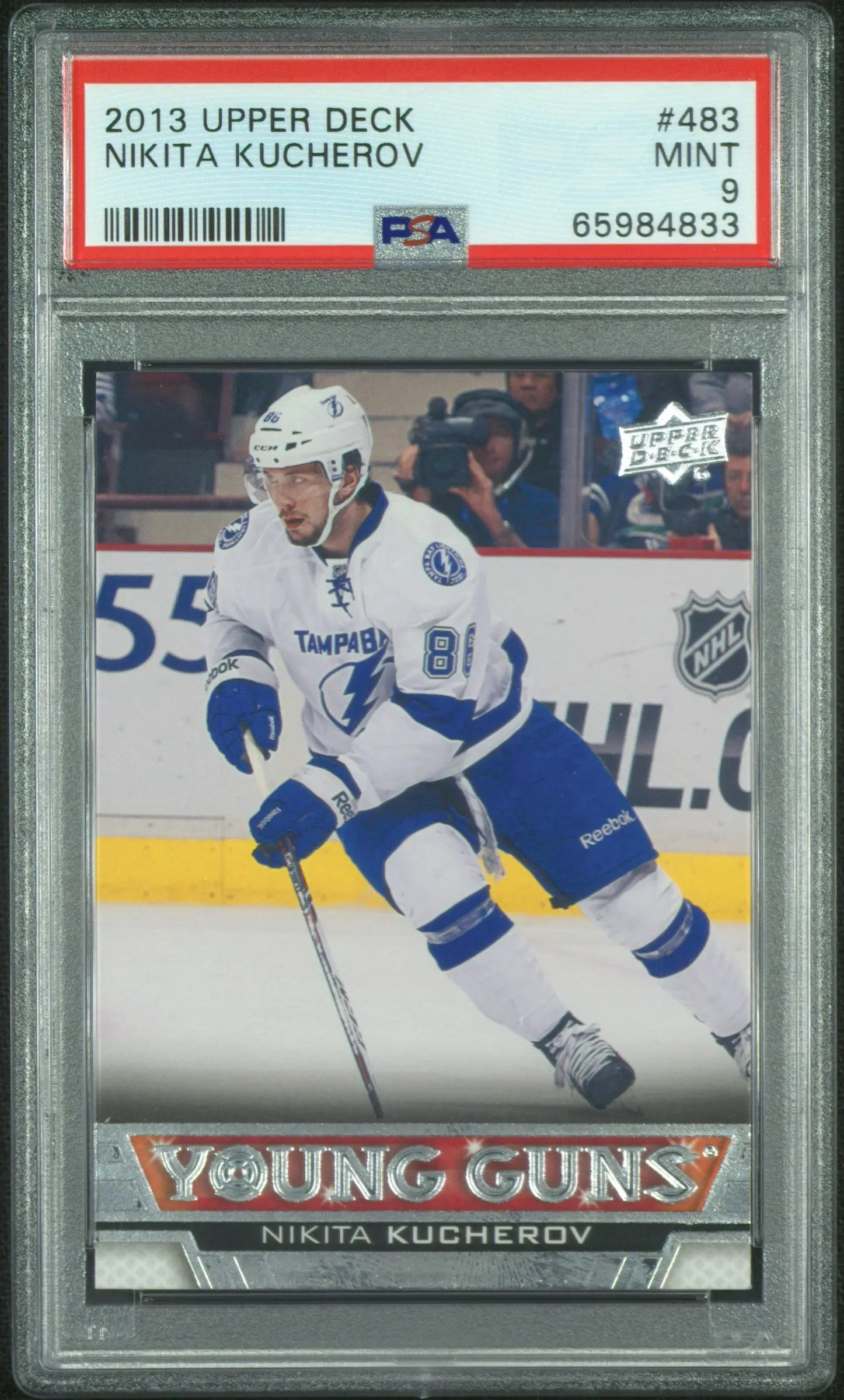 2013-14 Upper Deck Series Two Young Guns Rookie Nikita Kucherov RC PSA 9 