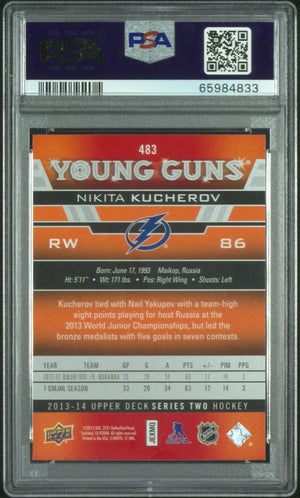 2013-14 Upper Deck Series Two Young Guns Rookie Nikita Kucherov RC PSA 9 