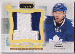 2013-14 Upper Deck Ultimate Collection Nazem Kadri Premium Swatches Patch /25 