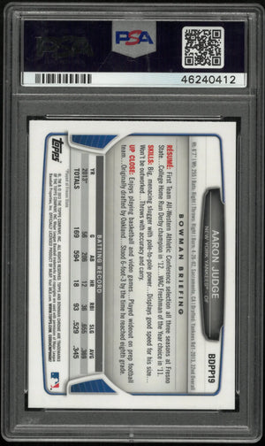 2013 Bowman Chrome Draft Picks & Prospects Aaron Judge RC Rookie PSA 10 